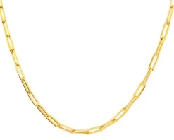 Złoty naszyjnik - paper clip