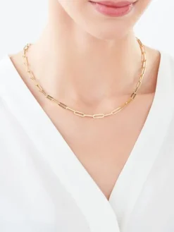 Złoty naszyjnik - paper clip