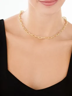 Złoty naszyjnik - paper clip