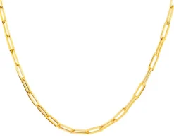 Złoty naszyjnik - paper clip