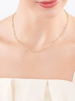 Złoty naszyjnik - paper clip