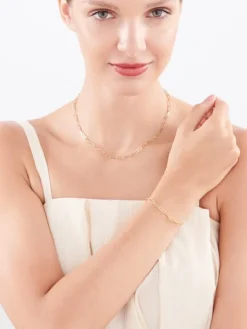 Złoty naszyjnik - paper clip