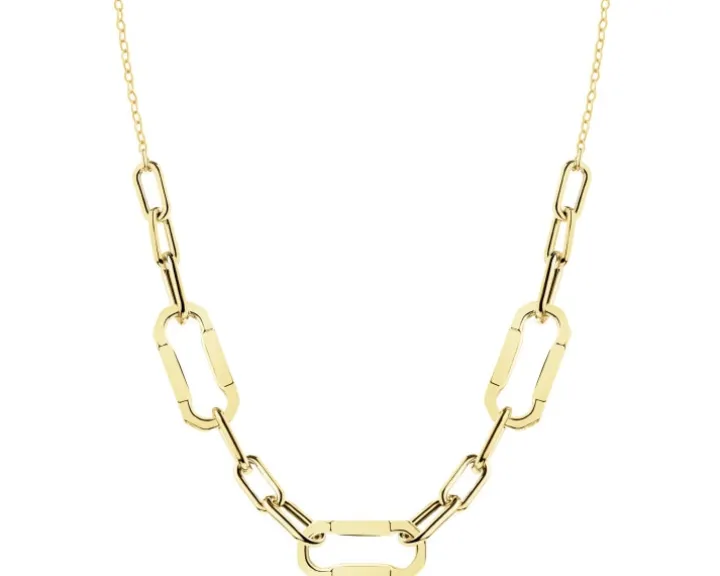 Złoty naszyjnik - paper clip