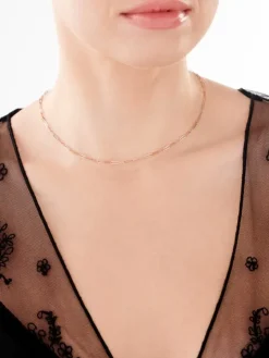 Złoty naszyjnik - paper clip