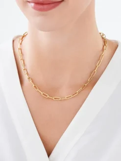 Złoty naszyjnik - paper clip