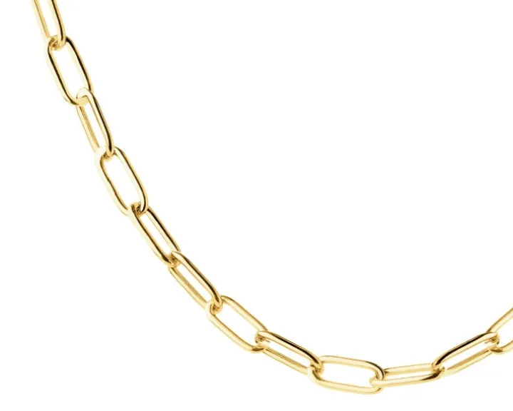Złoty naszyjnik - paper clip