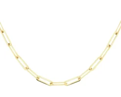 Złoty naszyjnik - paper clip