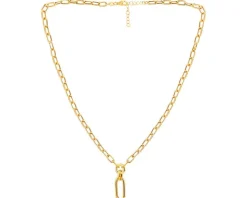 Złoty naszyjnik - paper clip