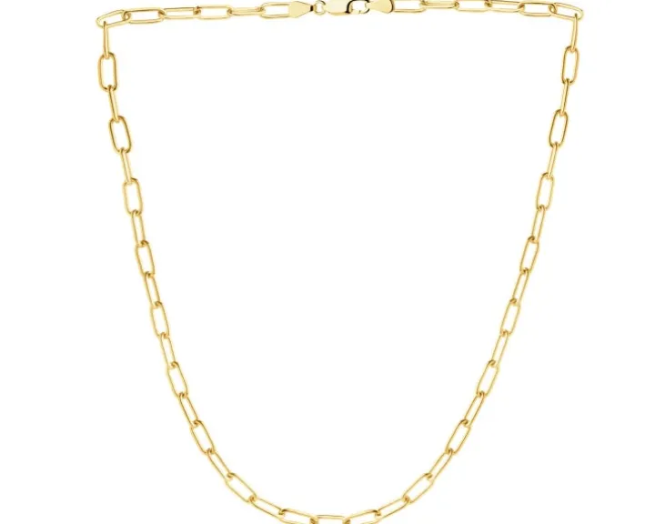 Złoty naszyjnik - paper clip