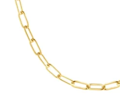 Złoty naszyjnik - paper clip