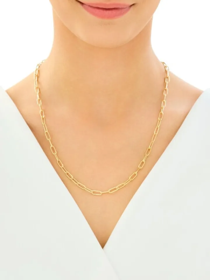 Złoty naszyjnik - paper clip