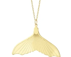 Złoty naszyjnik - płetwa