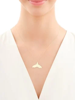 Złoty naszyjnik - płetwa