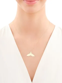 Złoty naszyjnik - płetwa