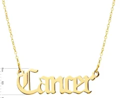 Złoty naszyjnik - Rak