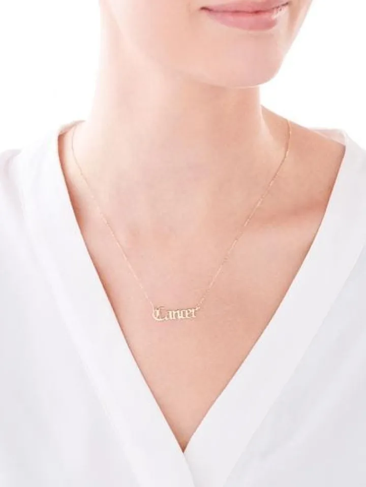 Złoty naszyjnik - Rak