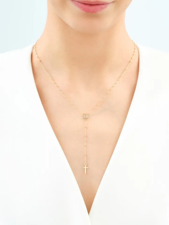 Złoty naszyjnik - różaniec