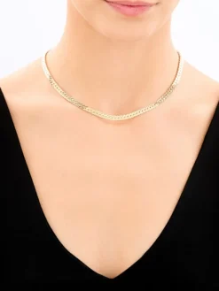 Złoty naszyjnik - rybia łuska