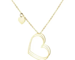 Złoty naszyjnik - serca