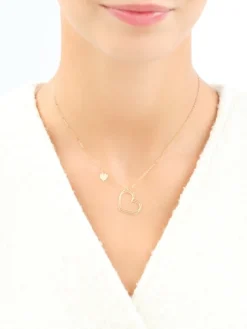 Złoty naszyjnik - serca