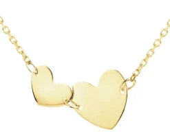 Złoty naszyjnik - serca