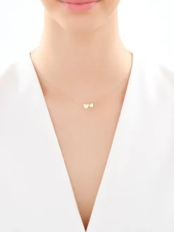 Złoty naszyjnik - serca