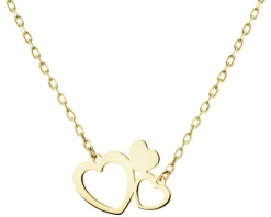 Złoty naszyjnik - serca