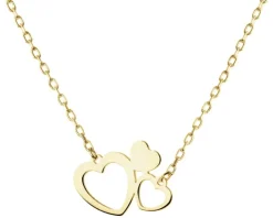 Złoty naszyjnik - serca