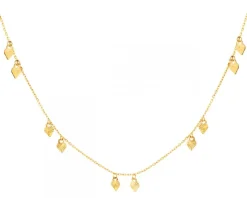 Złoty naszyjnik - serca