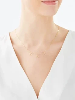 Złoty naszyjnik - serca