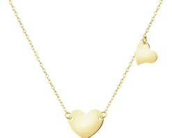 Złoty naszyjnik - serca