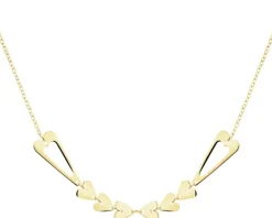 Złoty naszyjnik - serca