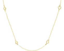 Złoty naszyjnik - serca