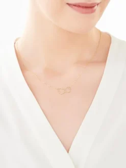 Złoty naszyjnik - serca