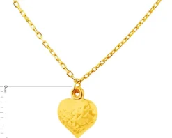 Złoty naszyjnik - serce