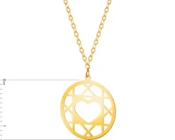 Złoty naszyjnik - serce