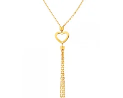 Złoty naszyjnik - serce
