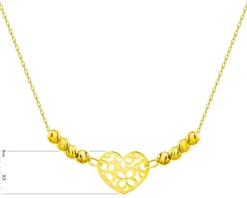 Złoty naszyjnik - serce