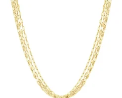 Złoty naszyjnik - skręcone blaszki