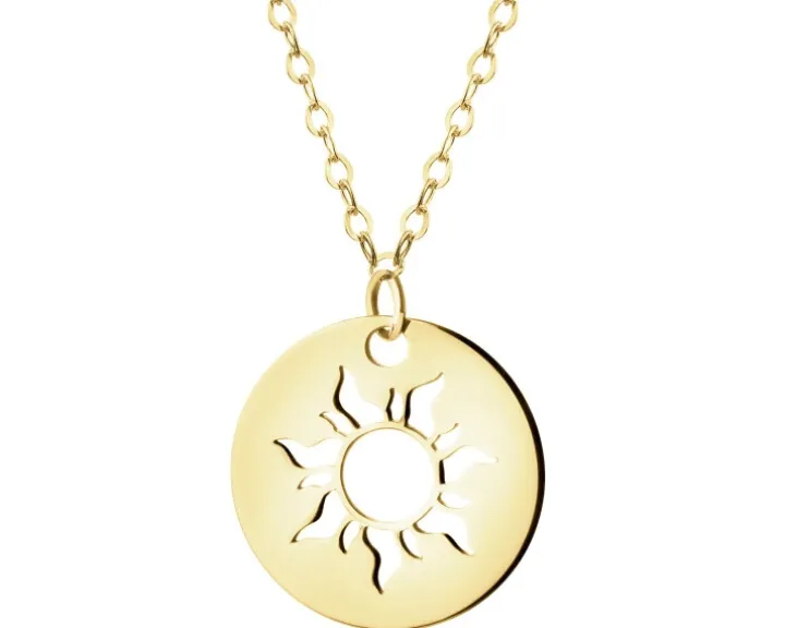 Złoty naszyjnik - Słońce
