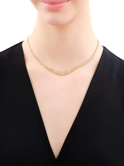 Złoty naszyjnik - splot królewski