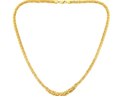 Złoty naszyjnik - splot królewski