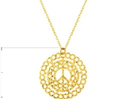 Złoty naszyjnik - znak pokoju