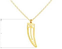 Złoty naszyjnik, ankier