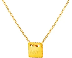 Złoty naszyjnik, ankier - ARh-