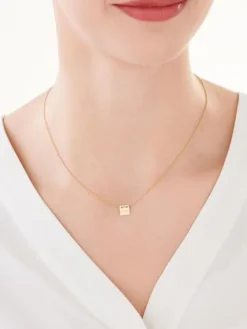 Złoty naszyjnik, ankier - ARh+