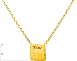 Złoty naszyjnik, ankier - BRh-