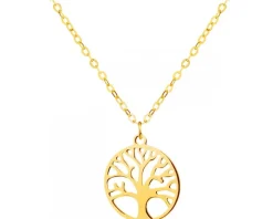 Złoty naszyjnik, ankier - drzewko