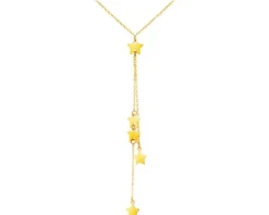 Złoty naszyjnik, ankier - gwiazdy