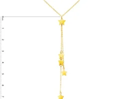 Złoty naszyjnik, ankier - gwiazdy